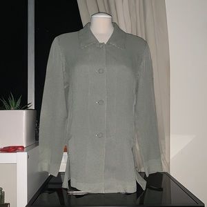 MARGARETA Textured Blouse Made in Canada Vintage Fall Blouse